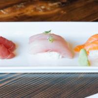 Sushi 2 – 2- 2 · Two each of tuna, yellowtail and salmon.