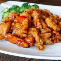 General Tao’S Chicken · Sautéed in sweet and spicy sauce.