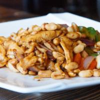 Kung Po Chicken · Sautéed with peanut with spicy sauce.