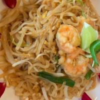 Pad Thai · Stir fried rice noodle dish.