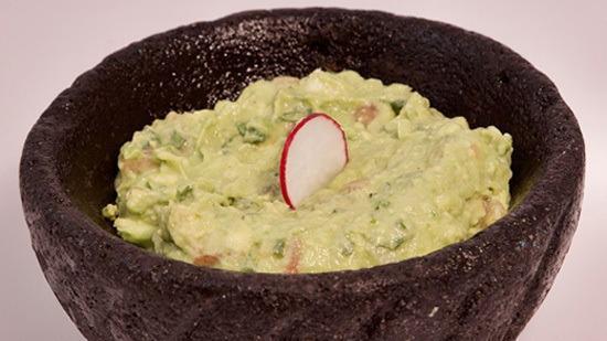 C: Guacamole · Traditional avocado dip with lime, cilantro, onions and chiles. Served with Chips and Salsa.