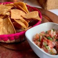 C: Chips & Salsa · Homemade corn tortilla chips with our delicious mexican salsa.