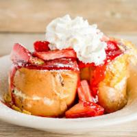 Stuffed French Toast · 2pc. French toast stuffed with our signature pineapple cream cheese with your choice of topp...