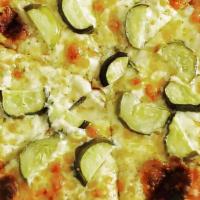 Pickle Pizza · New! Pickle & roasted garlic sauce.
