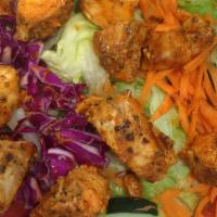 Buffalo Chicken Kabob Salad · 