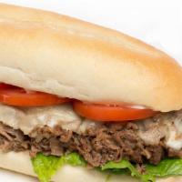 Steak & Cheese · Lean shaved steak with melted American cheese.