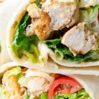 Crispy Chicken Ceasar Wrap · Golden Fried Chicken Fillet with crisp romaine lettuce, caesar dressing, and Parmesan cheese...