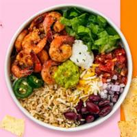 Shrimply Fajita · Shrimp, grilled peppers and onions. Served with rice, beans, salad and corn tortillas