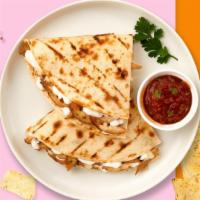 Veggie Wedgie Quesadilla · Mixed veggied wrapped with cheese in a grilled tortilla.