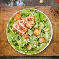 Grilled Chicken Over Caesar Salad · Grilled chicken, romaine lettuce, house croutons, and parmesan cheese tossed with your choic...