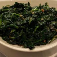 Sauteed Spinach · Garlic, olive oil