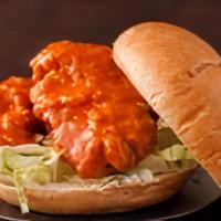 Buffalo Chicken Sandwich · Crispy chicken breast drizzled with buffalo sauce and served on soft sandwich roll and comes...