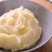 Mashed Potatoes W/O Gravy · Creamy mashed potatoes without the gravy!