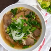 Beef Pho Special · Beef flank round, brisket, beef ball, tripe and tendon.