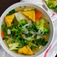 Vegetable Pho Specialm · Tofu, veggie ham and fresh vegetables.