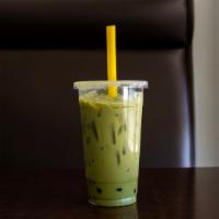 Bubble Milk Tea · Original milk tea, thai tea, matcha green tea, coconut, taro with black pearl.