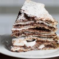 Nutella Pizza · oven-baked with marshmallow