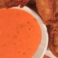 Crabmeat Rangoon (5 Pcs) · Fried wonton filled with crabmeat and cream cheese.