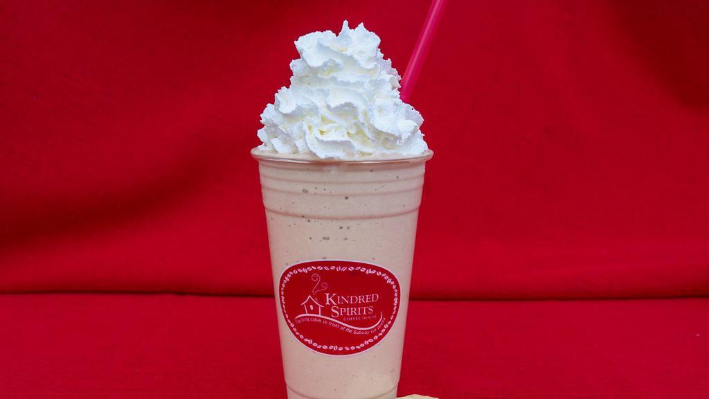 Chunky Monkey · A blend of banana, ad real chunky peanut butter with protein powder, blended with your choice of milk.