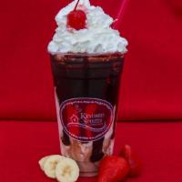 Banana Split · A Blend of banana, and strawberries, blended with your choice of milk, plus chocolate sauce ...