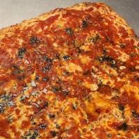 Pizza Turnover · Mozzarella cheese and pizza sauce.