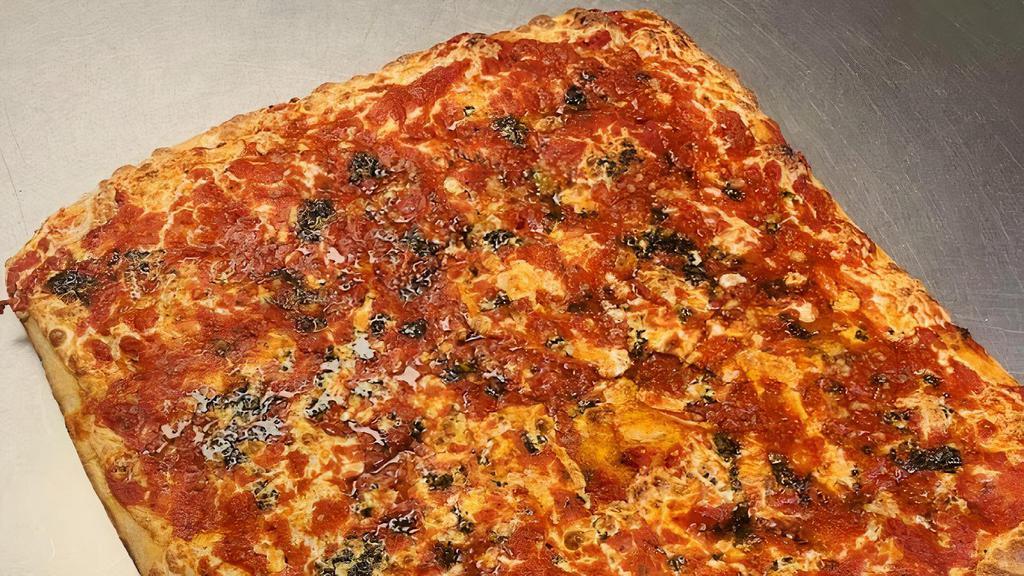 Pizza Turnover · Mozzarella cheese and pizza sauce.