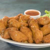 Breaded Wings · Optional sauces served on the side.
*Blue cheese / ranch / celery upon request*