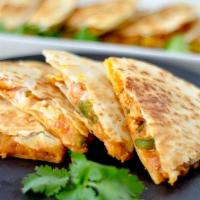 Quesadillas Build Your Own · Flour tortilla, filled with mount jack cheese and your choice of protein and style.