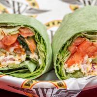Veggie Wrap · Grilled Peppers, Onions, Mushrooms, Cucumbers, Lettuce, Tomato, Mixed Cheese And Ranch Dress...
