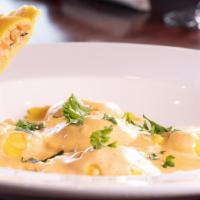 Shrimp Ravioli  With Lobster Sauce⭐️ · These amazing ravioli are stuffed with shrimp and real lobster tail blended with ricotta, Ro...
