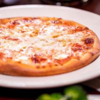 Kids Pizza · A small, kids-sized pizza topped with pizza sauce and mozzarella cheese.