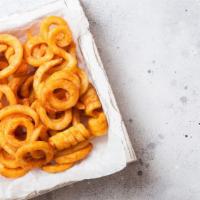 Curly Fries · Satisfying, seasoned spiral fries.
