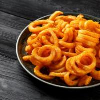 Bacon Curly Fries · Curly fries with a bacon twist.