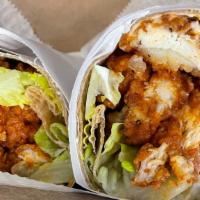 Buffalo Chicken · Grilled or fried with lettuce, tomatoes and blue cheese.