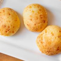 Pan De Yuca · Gluten-free. Yuca flour bread stuffed with cheese (3).