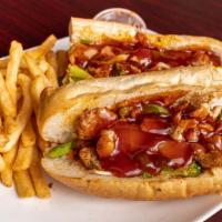 Teriyaki Chicken Cheesesteak · Zesty teriyaki all-natural chicken with mixed sautéed vegetables (onions, green peppers, car...