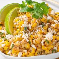 Mexican Street Corn · (Gluten Free) This authentic roasted street corn has a nice creamy sauce with a Mexican flare.