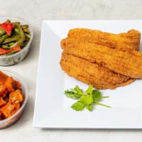 Fried Swai Fish (2 Large Pieces) · 