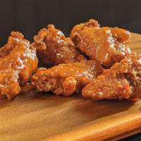 10 Wings-Single · Your choice of sauce: mild, medium, hot, extra hot, nuke, bbq, teriyaki, garlic parmesan, le...