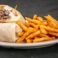 Steak And Cheese Wrap · Consuming raw or undercooked meats, poultry, seafood, shellfish, or egg may increase your ri...