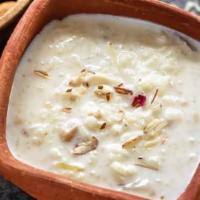 Kheer · Broken rice slow cooked till thick and smooth in infused milk