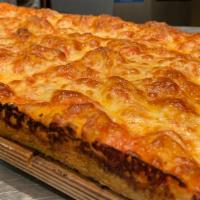 The Cheese Pizza - Roman Style · red sauce and mozzarella cheese