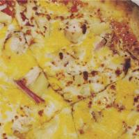 Aloha Love Shack Pizza · red sauce, black forest ham, pineapple, shredded mozzarella
10