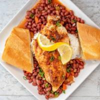 Blackened Catfish Dinner · Fresh catfish, seasoned in our traditional spices, grilled in our new local tradition- serve...