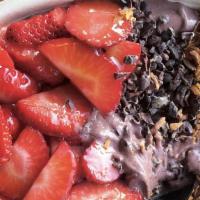 Acai Bowl · Organic steel cut oatmeal with fresh Strawberry & Blueberry .
Dates , Nutella , Sliced Almon...