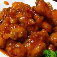 General Gau'S Chicken · Hot and spicy. Popular Item.