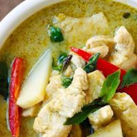 Green Curry · Coconut green curry with mixed veggie