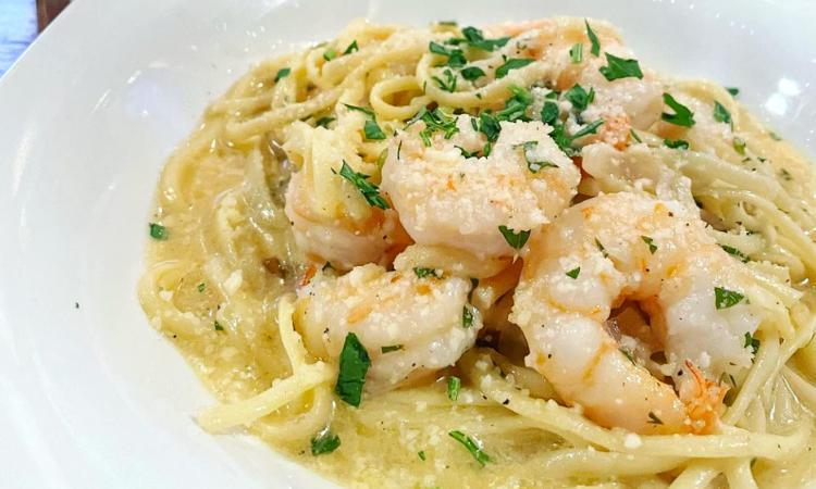 Shrimp Scampi · spaghetti, garlic, white wine, chili flakes, parmesan