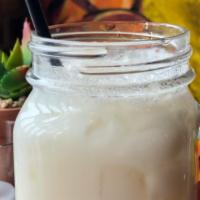 Horchata · [V] [GF] Traditional Mexican drink made with rice and is flavored with cinnamon and sweetene...