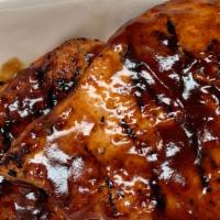 *Bbq Chicken Breasts (2) · 2 6 oz chicken breasts served with your choice of sauce and 1 side.
